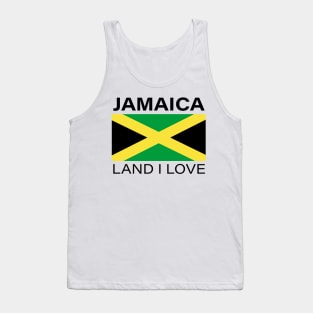 Jamaica Land I Love Jamaican Flag Shirt Tank Top